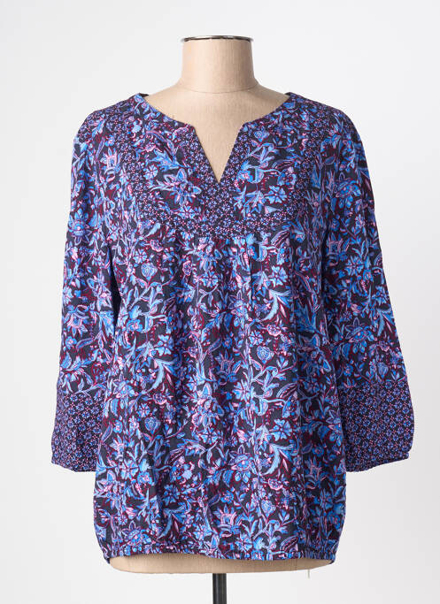 Blouse imprimé fantaisie manches 3/4 bleu CECIL femme