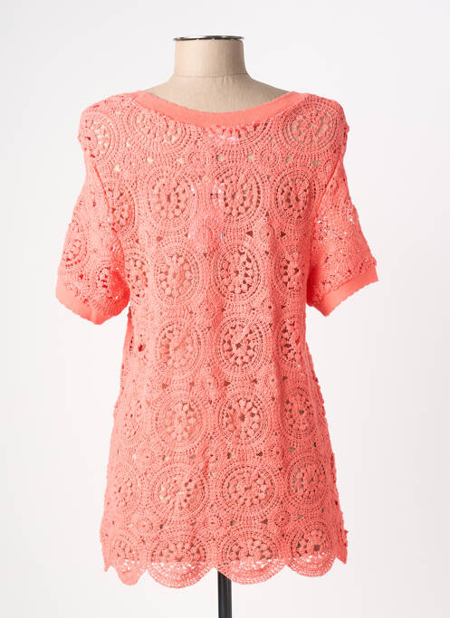 Top manches courtes manches courtes rose C'EST BEAU LA VIE femme