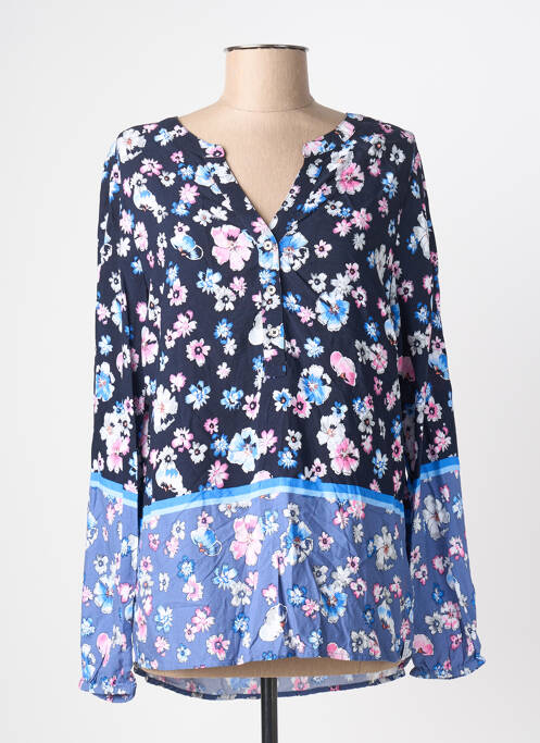 Blouse imprimé fantaisie manches longues bleu CECIL femme