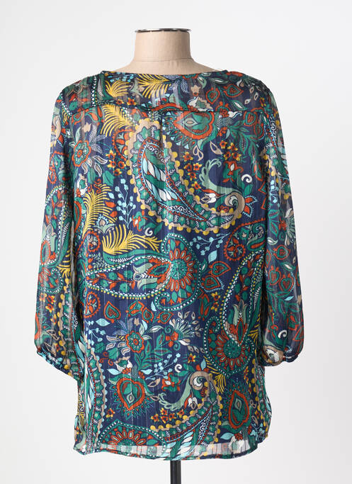 Blouse bleu CHRISTINE LAURE femme