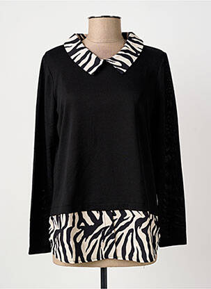 Top stretch manches longues noir GREGORY PAT femme