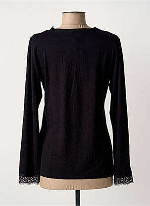 Top tissage jersey manches longues noir BARILOCHE femme