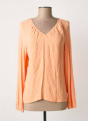 Top tissage jersey manches longues orange STREET ONE femme