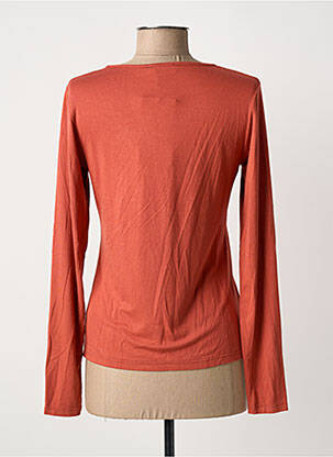 T-shirt manches longues manches longues orange LE PETIT BAIGNEUR femme