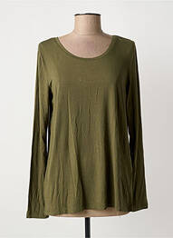 T-shirt manches longues manches longues vert CULTURE femme