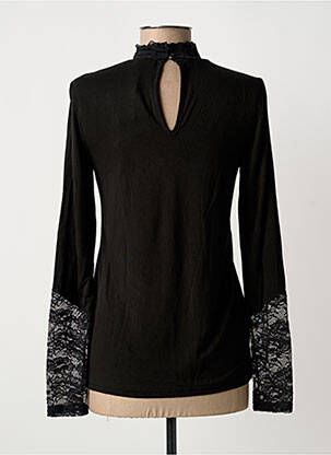 Top tissage jersey manches longues noir CULTURE femme