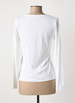 T-shirt manches longues manches longues blanc HBT femme