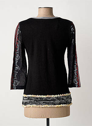 Top stretch manches 3/4 noir CHRISTINE LAURE femme