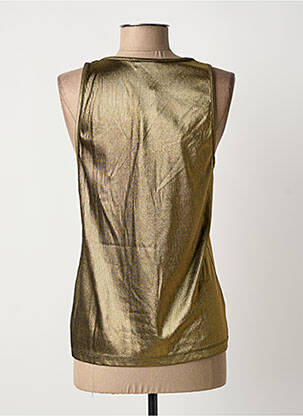 Top stretch sans manche or HBT femme