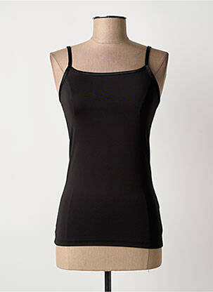 Top col carré fines bretelles noir B.YOUNG femme