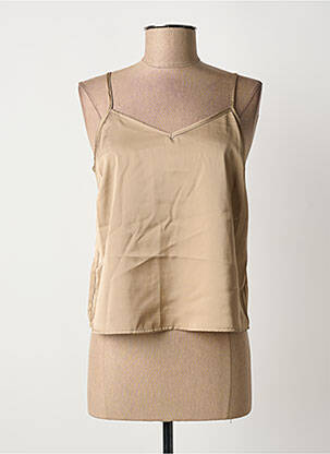 Top manches bretelles ajustables fines bretelles marron CULTURE femme