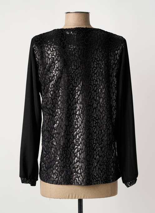 Top stretch manches longues noir UNICA PLUS femme