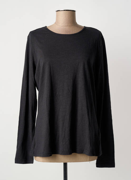 Top tissage jersey manches longues gris MUSTANG femme