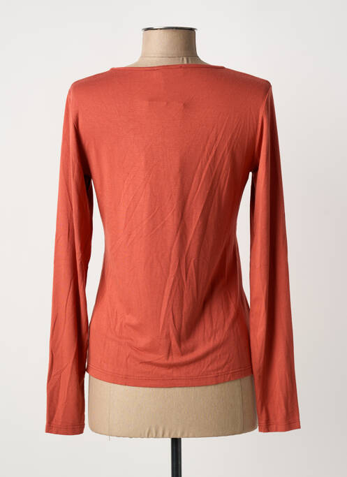 T-shirt manches longues manches longues orange LE PETIT BAIGNEUR femme
