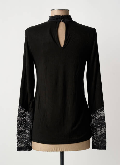 Top tissage jersey manches longues noir CULTURE femme