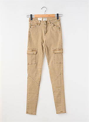 Pantalon cargo slim beige MUSTANG femme