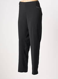 Pantalon slim taille élastique taille normale noir CHRISTINE LAURE femme