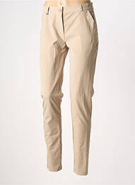 Pantalon slim poches beige HBT femme