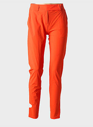 Pantalon slim poches orange HBT femme