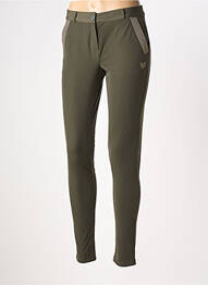 Pantalon slim poches vert HBT femme