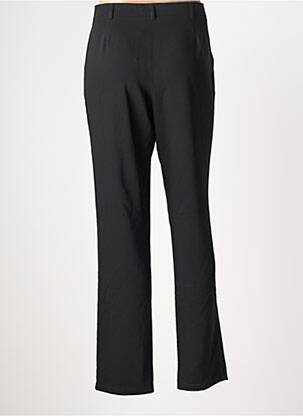 Pantalon droit fermeture zippée sous rabat boutonné noir GREGORY PAT femme