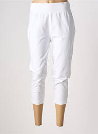 Pantacourt taille élastique blanc CECIL femme