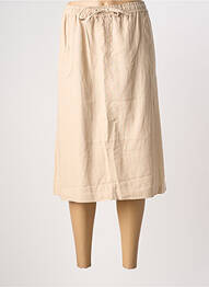 Jupe mi-longue coupe droite beige JENSEN femme