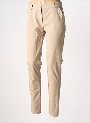 Pantalon slim beige HBT femme