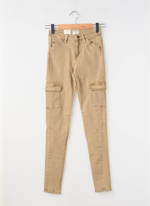 Pantalon cargo poches beige MUSTANG femme