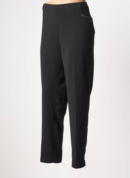 Pantalon slim taille élastique taille normale noir CHRISTINE LAURE femme