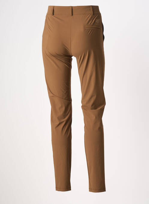Pantalon slim poches marron HBT femme
