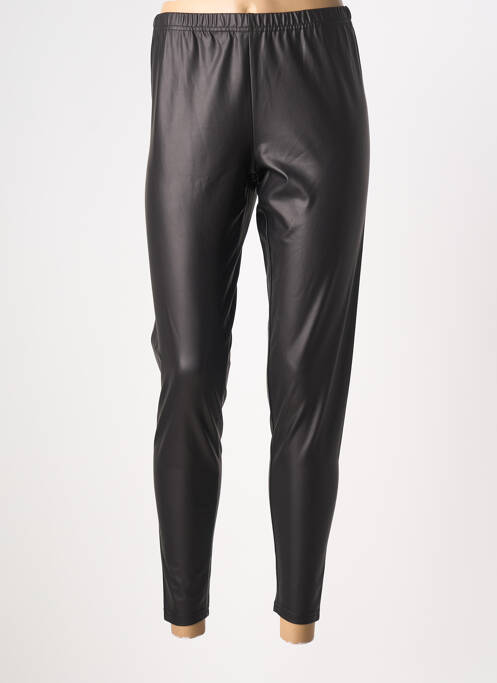 Pantalon 7/8 taille élastique noir FRANCK ANNA femme