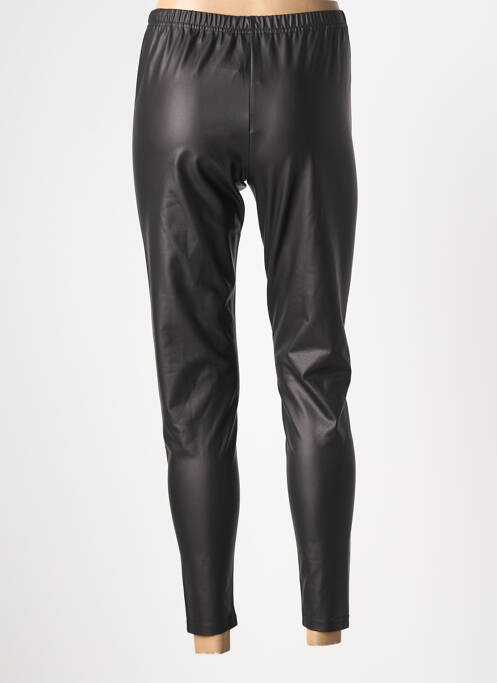 Pantalon 7/8 taille élastique noir FRANCK ANNA femme