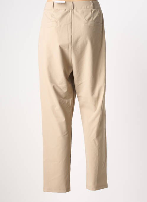 Pantalon droit beige HBT femme