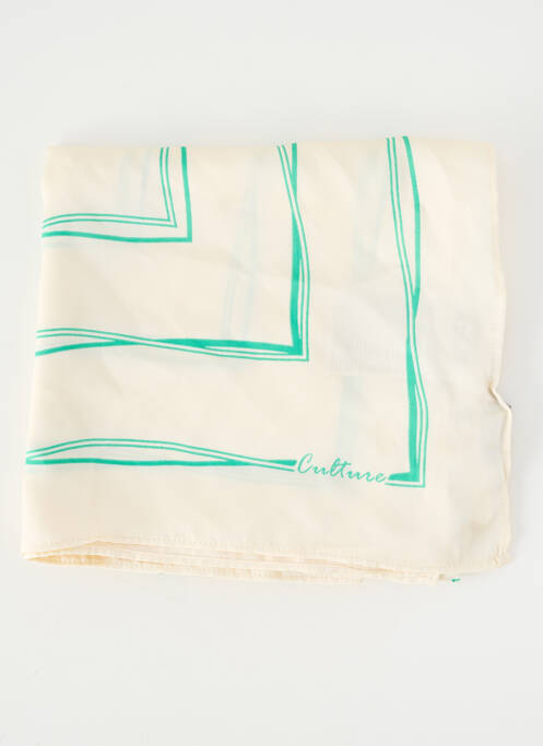 Foulard effet matière satinée beige CULTURE femme