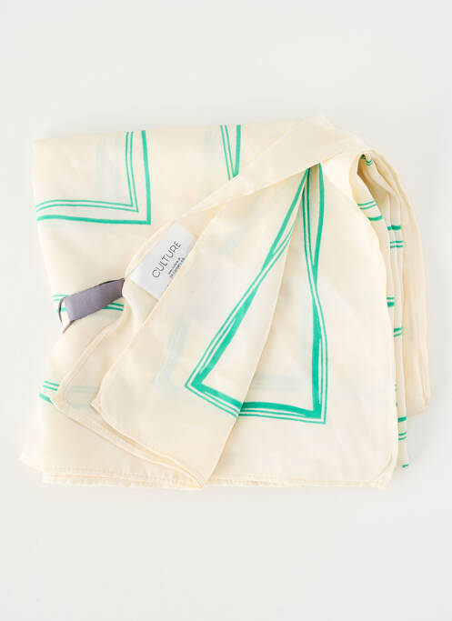 Foulard effet matière satinée beige CULTURE femme