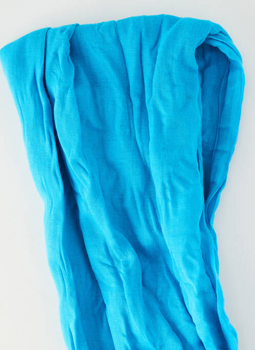 Foulard tissage popeline bleu COWO femme