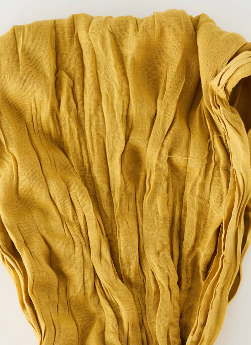 Foulard tissage popeline jaune COWO femme
