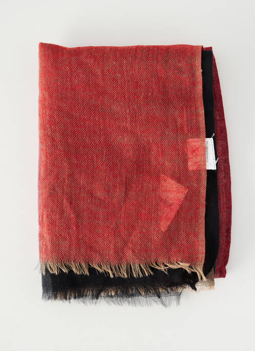 Foulard tissage popeline rouge COWO femme