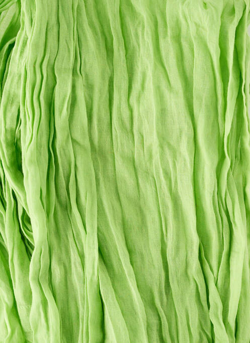 Foulard tissage popeline vert CECIL femme