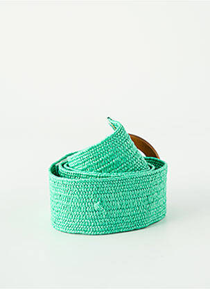 Ceinture effet matière satinée vert C'EST BEAU LA VIE femme