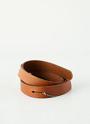 Ceinture coutures renforcées marron CECIL femme