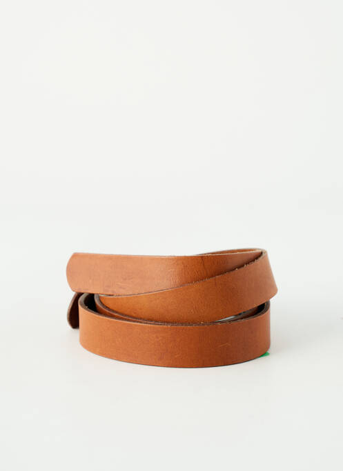 Ceinture coutures renforcées marron CECIL femme