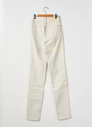 Jeans coupe slim stretch taille haute beige CEDIXSEPT femme