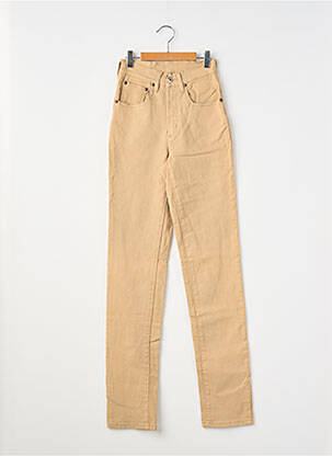 Jeans coupe slim stretch taille haute beige CEDIXSEPT femme