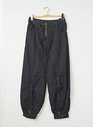 Pantalon droit tissage popeline taille basse noir LEVIS femme
