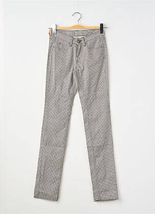Pantalon slim tissage popeline taille normale noir LORD RICHARDS femme