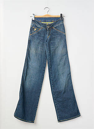 Jeans coupe large stretch taille basse bleu LOIS femme