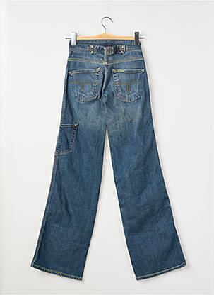 Jeans coupe large stretch taille basse bleu LOIS femme