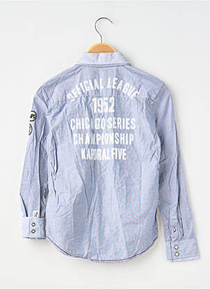 Chemise manches longues imprimé rayures bleu KAPORAL garçon